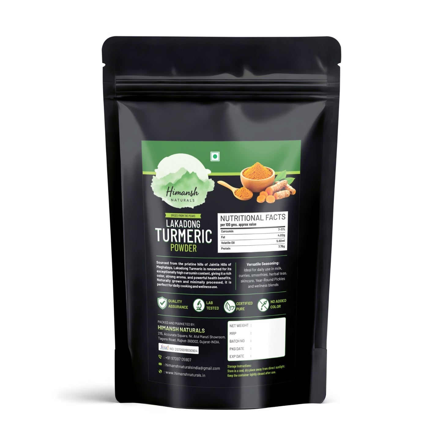 Lakadong Turmeric Powder High Curcumin 150 gram | Premium Lakadong Turmeric